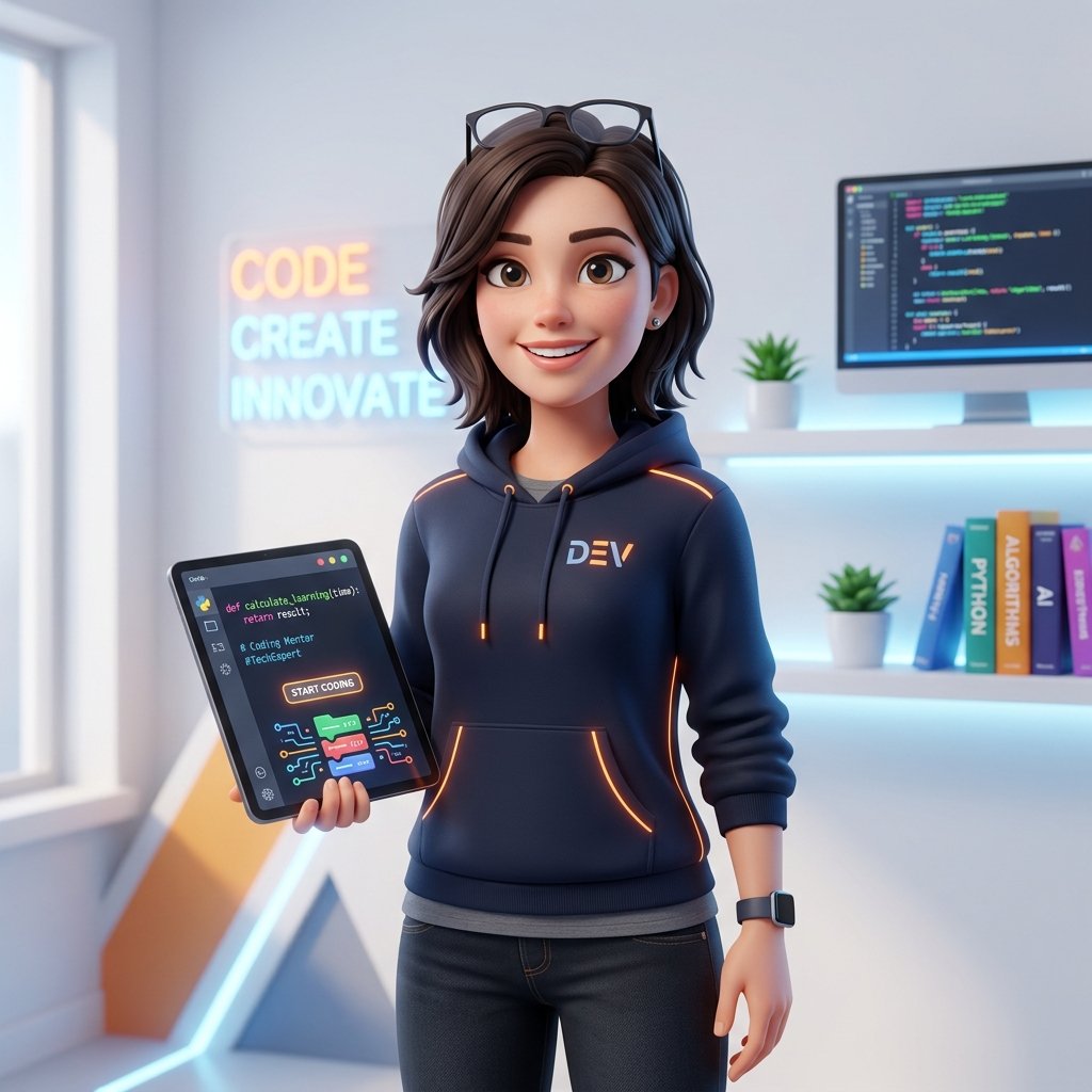 Friendly 3D AI Teacher Avatar